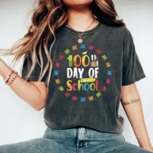 Comfort Colors 100th Day Of School Teacher Gift Celebration Shirt