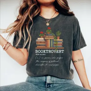 Comfort Colors Booktrovert Plant Lover Shirt Gift for Bookworms