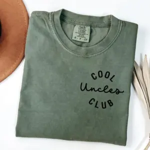 Comfort Colors Cool Uncles Club T-Shirt Gift for Favorite Uncle