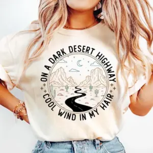 Comfort Colors Dark Desert Highway Outdoor Adventure T-Shirt