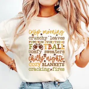 Comfort Colors Pumpkin Everything Autumn Football Thanksgiving Shirt